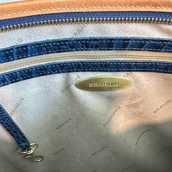 NEW - Brahmin Multi-Color Croc-Embossed Should Bag - See Video! - Picture 8 of 16